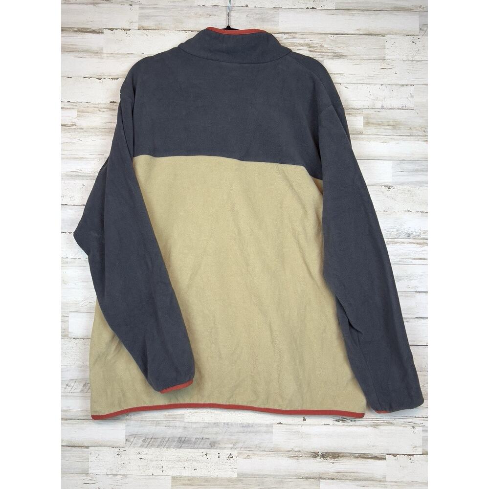 Columbia Sweater Mens XXL Colorblock Snap Fleece Pullover 90s Vtg Gorpcore - Picture 3 of 7